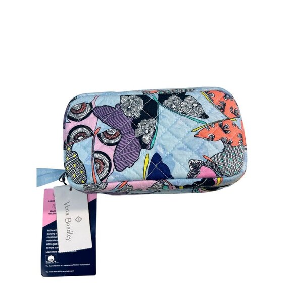 Vera Bradley Zip Around Essential Oil Cosmetic Case in Butterfly By NWT - Picture 1 of 5